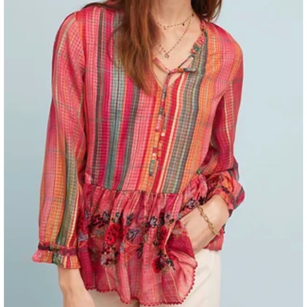 Anthropologie - Bhanuni by Jvotin - Beaded Blouse